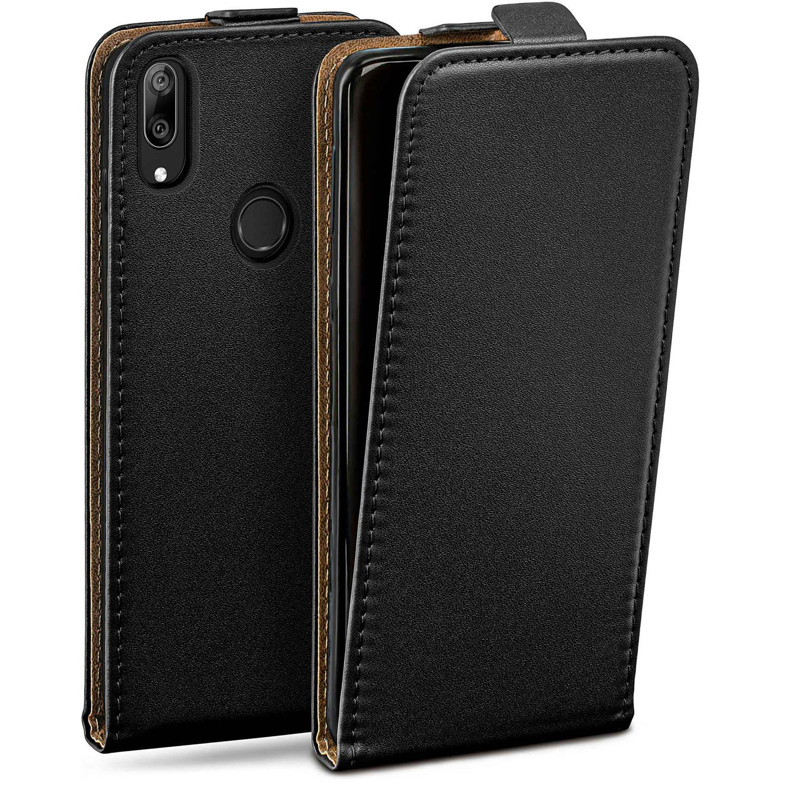 moex Flip Case Huawei Y7 Prime (2019) Klapphülle Leder Optik – Weiteres Produktbild 1 moex Flip Case Huawei Y7 Prime (2019) Klapphülle Leder Optik – Weiteres Produktbild 1
