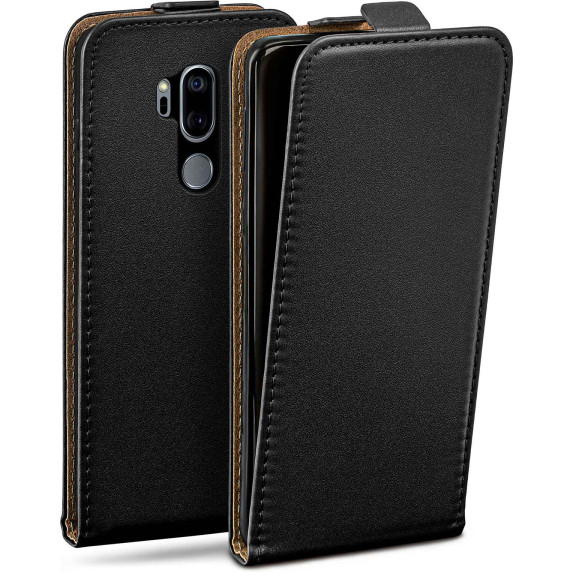 moex Flip Case LG G7 ThinQ Klapphülle Leder Optik – Weiteres Produktbild 1 moex Flip Case LG G7 ThinQ Klapphülle Leder Optik – Weiteres Produktbild 1