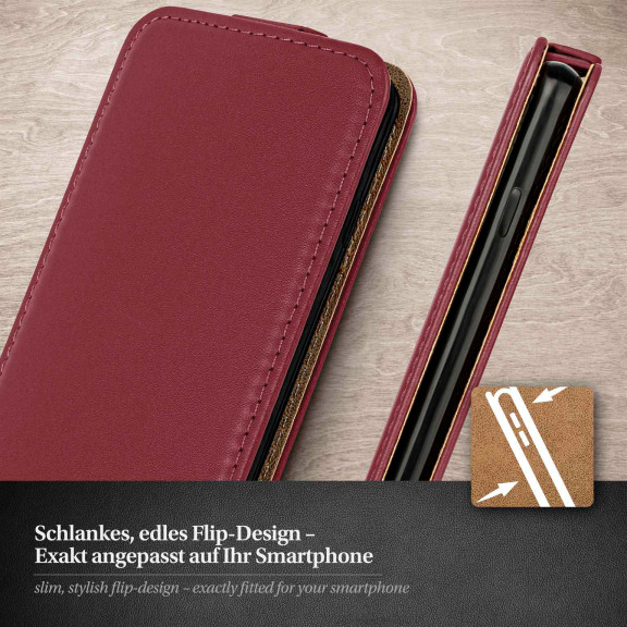 moex Flip Case iPhone 17 Pro Max Klapphülle Leder Optik – Weiteres Produktbild 2 moex Flip Case iPhone 17 Pro Max Klapphülle Leder Optik – Weiteres Produktbild 2