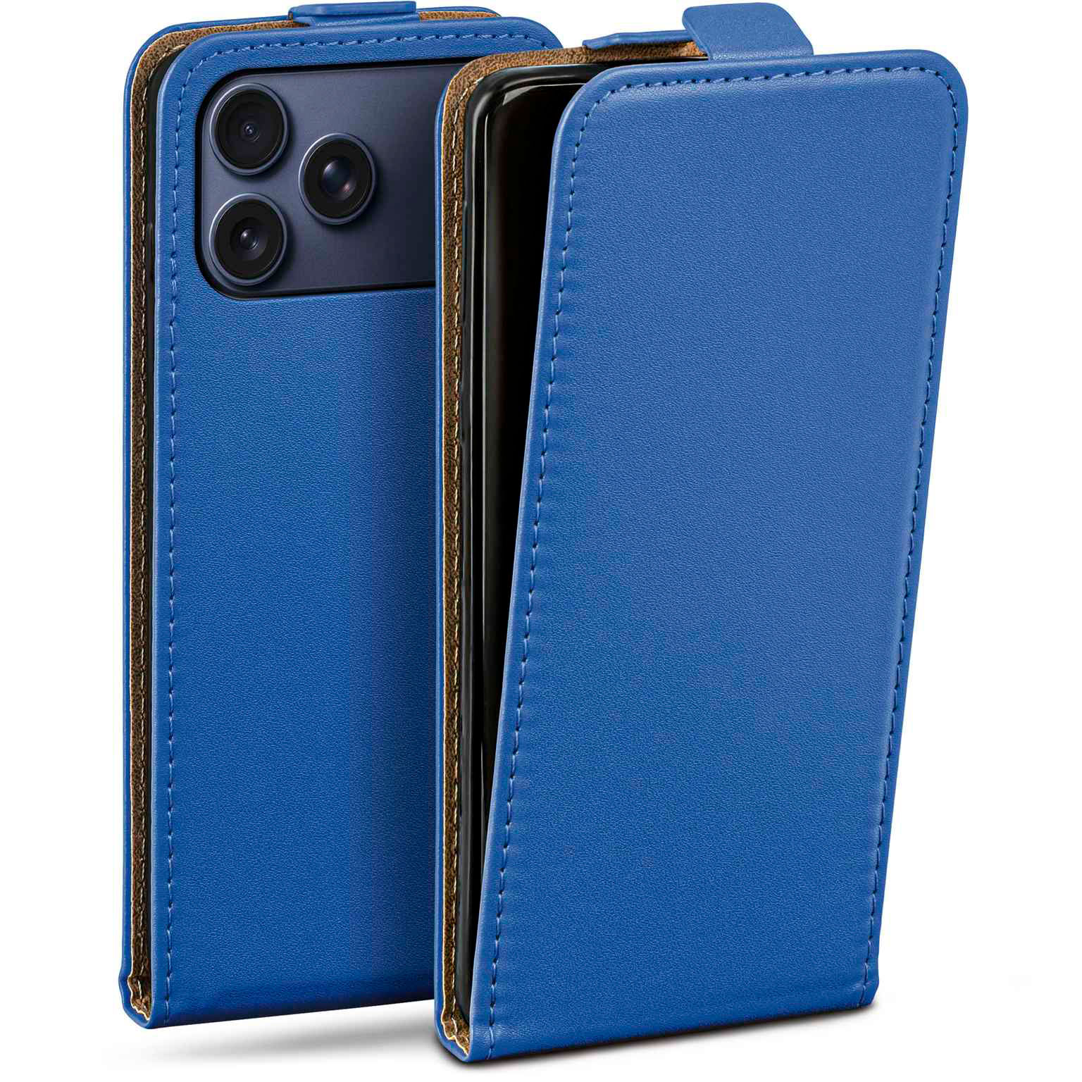 moex Flip Case iPhone 17 Pro Max Klapphülle Leder Optik – undefined