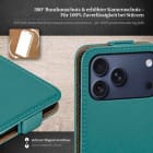 moex Flip Case iPhone 17 Pro Klapphülle Leder Optik – Produktbild 3