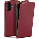 moex Flip Case iPhone 17 Klapphülle Leder Optik – Produktbild 1