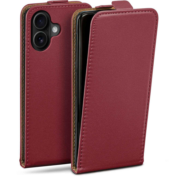 moex Flip Case iPhone 17 Klapphülle Leder Optik – Weiteres Produktbild 1