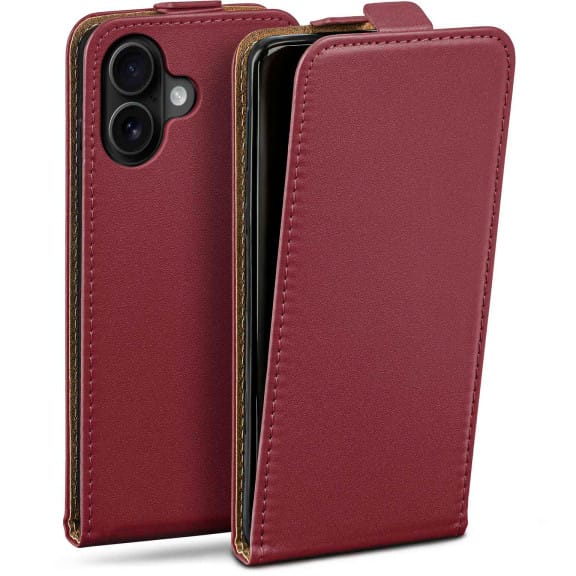 moex Flip Case iPhone 17 Klapphülle Leder Optik – Weiteres Produktbild 1 moex Flip Case iPhone 17 Klapphülle Leder Optik – Weiteres Produktbild 1