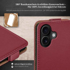 moex Flip Case iPhone 17 Klapphülle Leder Optik – Produktbild 3