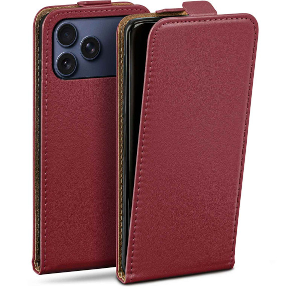 moex Flip Case iPhone 18 Pro Max Klapphülle Leder Optik – Weiteres Produktbild 1 moex Flip Case iPhone 18 Pro Max Klapphülle Leder Optik – Weiteres Produktbild 1