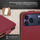 moex Flip Case iPhone 18 Pro Max Klapphülle Leder Optik – Produktbild 3