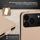 moex Flip Case iPhone 18 Pro Max Klapphülle Leder Optik – Produktbild 3