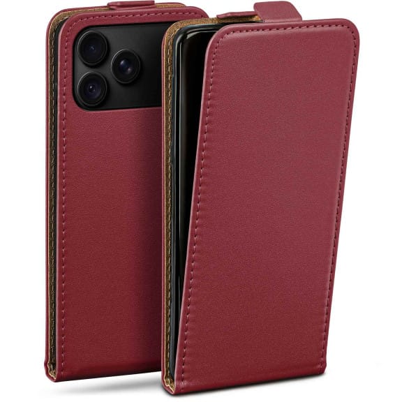 moex Flip Case iPhone 18 Pro Klapphülle Leder Optik – Weiteres Produktbild 1 moex Flip Case iPhone 18 Pro Klapphülle Leder Optik – Weiteres Produktbild 1