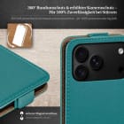 moex Flip Case iPhone 18 Pro Klapphülle Leder Optik – Produktbild 3