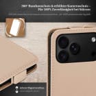 moex Flip Case iPhone 18 Pro Klapphülle Leder Optik – Produktbild 3