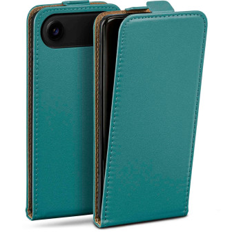 moex Flip Case iPhone Air Klapphülle Leder Optik – Petrol moex Flip Case iPhone Air Klapphülle Leder Optik – Petrol