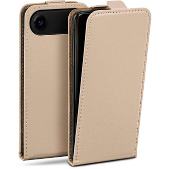 moex Flip Case iPhone Air Klapphülle Leder Optik – Taupe moex Flip Case iPhone Air Klapphülle Leder Optik – Taupe