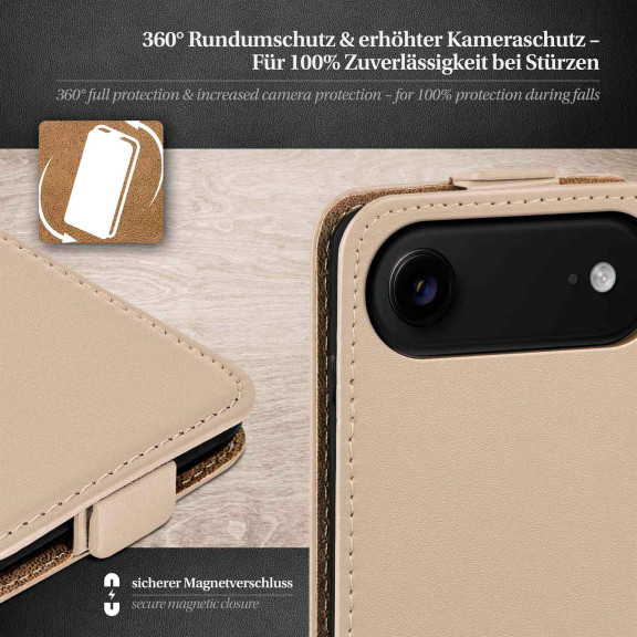 moex Flip Case iPhone Air Klapphülle Leder Optik – Weiteres Produktbild 3