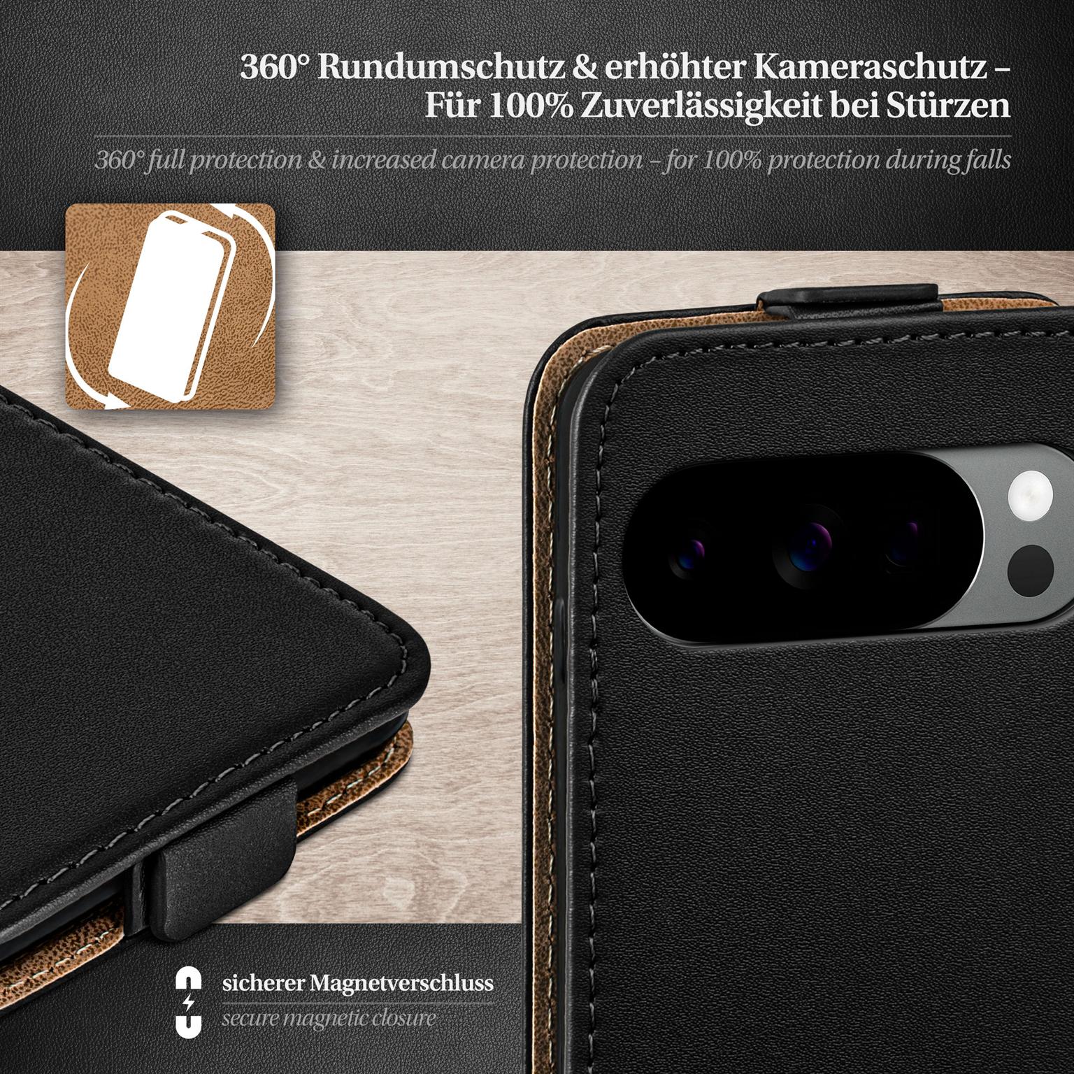 moex Flip Case Google Pixel 10 Pro Klapphülle Leder Optik – Weiteres Produktbild 3