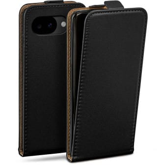 moex moex Flip Case Google Pixel 10a Klapphülle Leder Optik – Tiefschwarz