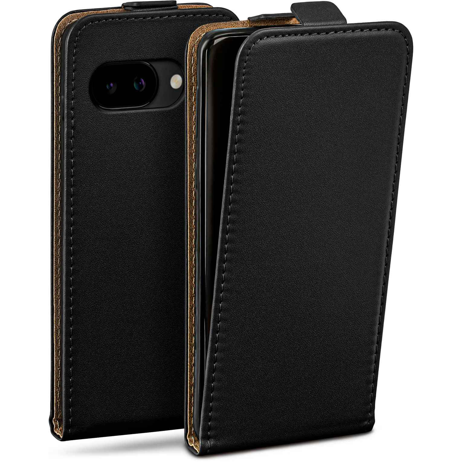moex Flip Case Google Pixel 9a Klapphülle Leder Optik – undefined