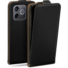 moex Flip Case Honor 600 Lite Klapphülle Leder Optik – Produktbild 1
