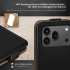moex Flip Case Honor 600 Pro Klapphülle Leder Optik – Produktbild 3
