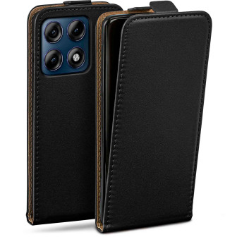 moex moex Flip Case Motorola Edge 70 Pro Klapphülle Leder Optik – Tiefschwarz
