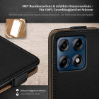 moex Flip Case Motorola Edge 70 Pro Klapphülle Leder Optik – Produktbild 3