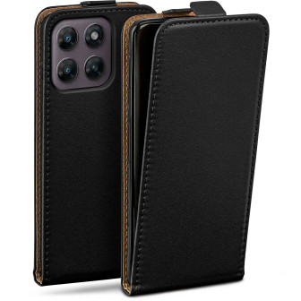moex moex Flip Case Motorola Moto G37 Power Klapphülle Leder Optik – Tiefschwarz