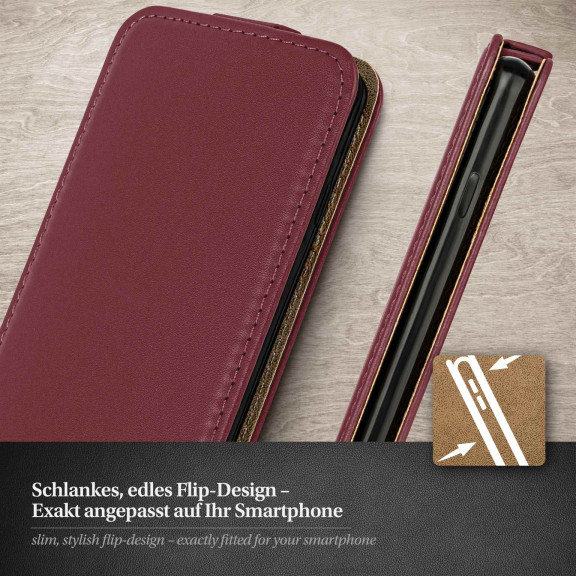moex Flip Case Samsung Galaxy A17 (4G) Klapphülle Leder Optik – Weiteres Produktbild 2
