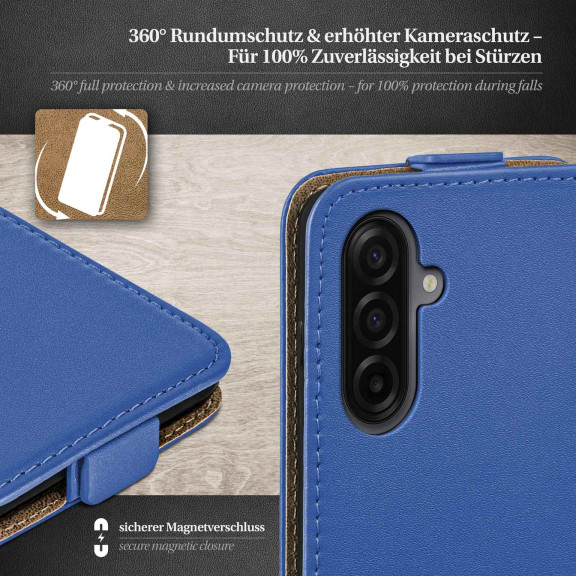 moex Flip Case Samsung Galaxy A17 5G Klapphülle Leder Optik – Weiteres Produktbild 3