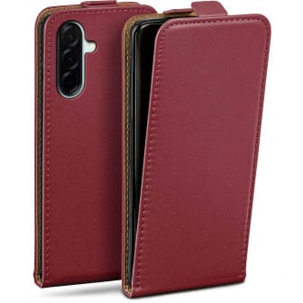 moex Flip Case Samsung Galaxy A57 5G Klapphülle Leder Optik – Bordeaux moex Flip Case Samsung Galaxy A57 5G Klapphülle Leder Optik – Bordeaux