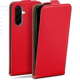 moex Flip Case Samsung Galaxy A57 5G Klapphülle Leder Optik – Rubinrot moex Flip Case Samsung Galaxy A57 5G Klapphülle Leder Optik – Rubinrot