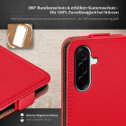 moex Flip Case Samsung Galaxy A57 5G Klapphülle Leder Optik – Produktbild 3