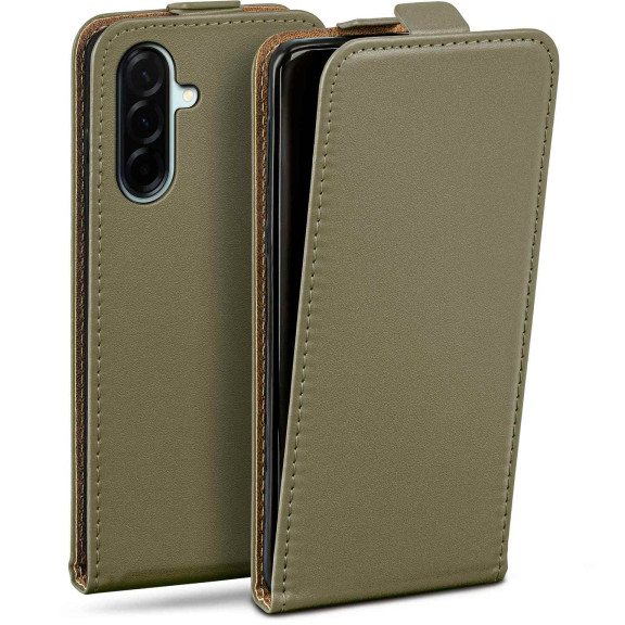 moex Flip Case Samsung Galaxy A57 5G Klapphülle Leder Optik – Weiteres Produktbild 1
