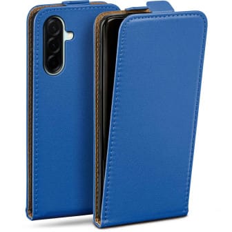 moex Flip Case Samsung Galaxy A57 5G Klapphülle Leder Optik – Marineblau moex Flip Case Samsung Galaxy A57 5G Klapphülle Leder Optik – Marineblau