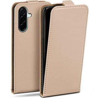 moex Flip Case Samsung Galaxy A57 5G Klapphülle Leder Optik – Taupe moex Flip Case Samsung Galaxy A57 5G Klapphülle Leder Optik – Taupe