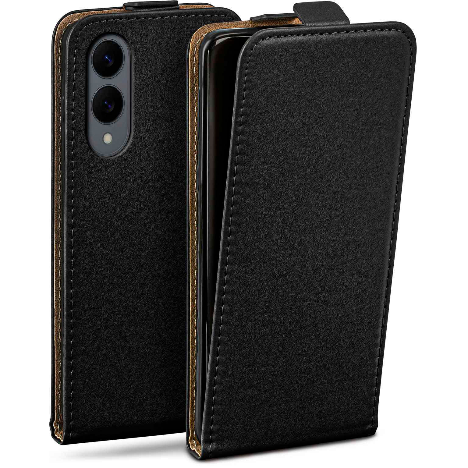 moex Flip Case Samsung Galaxy S25 Edge Klapphülle Leder Optik – undefined