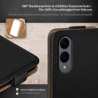 moex Flip Case Samsung Galaxy S25 Edge Klapphülle Leder Optik – Weiteres Produktbild 3