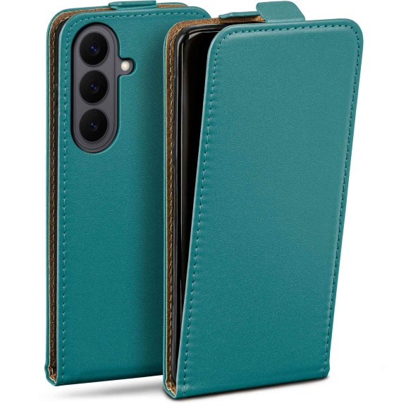moex Flip Case Samsung Galaxy S26 Klapphülle Leder Optik – Weiteres Produktbild 1