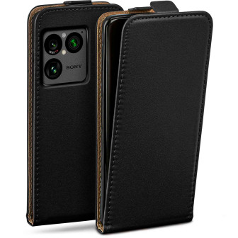moex moex Flip Case Sony Xperia 1 VIII Klapphülle Leder Optik – Tiefschwarz