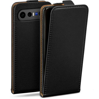 moex moex Flip Case vivo X300 FE Klapphülle Leder Optik – Tiefschwarz
