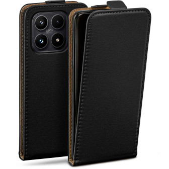moex moex Flip Case Xiaomi 17 Klapphülle Leder Optik – Tiefschwarz