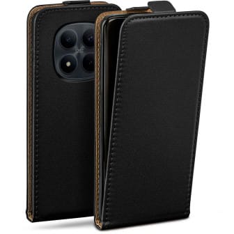 moex moex Flip Case Redmi Note 15 Pro+ 5G Klapphülle Leder Optik – Tiefschwarz