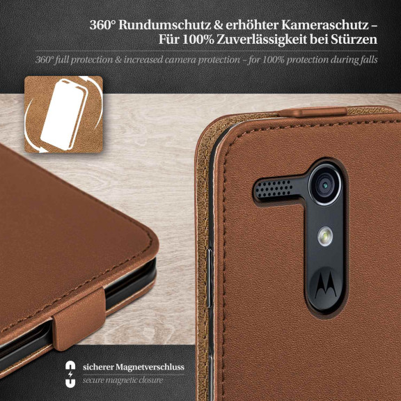 moex Flip Case Motorola Moto G Klapphülle Leder Optik – Weiteres Produktbild 3 moex Flip Case Motorola Moto G Klapphülle Leder Optik – Weiteres Produktbild 3