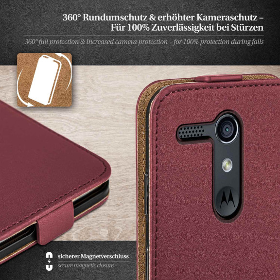 moex Flip Case Motorola Moto G Klapphülle Leder Optik – Weiteres Produktbild 3 moex Flip Case Motorola Moto G Klapphülle Leder Optik – Weiteres Produktbild 3