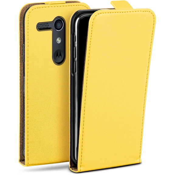 moex Flip Case Motorola Moto G Klapphülle Leder Optik – Weiteres Produktbild 1