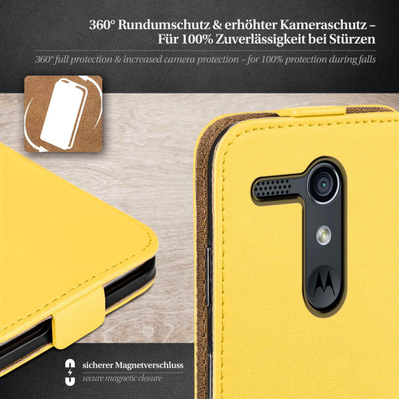 moex Flip Case Motorola Moto G Klapphülle Leder Optik – Weiteres Produktbild 3 moex Flip Case Motorola Moto G Klapphülle Leder Optik – Weiteres Produktbild 3