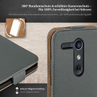 moex Flip Case Motorola Moto G Klapphülle Leder Optik – Weiteres Produktbild 3