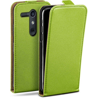 moex Flip Case Motorola Moto G Klapphülle Leder Optik – Lime-Green moex Flip Case Motorola Moto G Klapphülle Leder Optik – Lime-Green