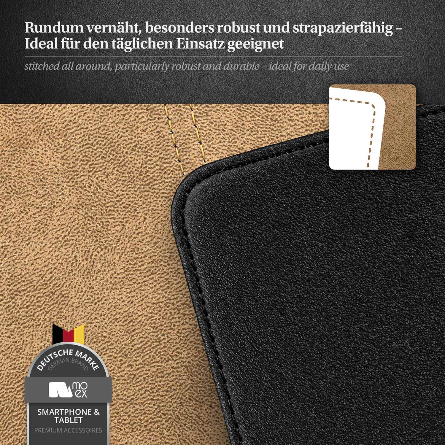 moex Flip Case Motorola Moto G30 Klapphülle Leder Optik – Weiteres Produktbild 5 moex Flip Case Motorola Moto G30 Klapphülle Leder Optik – Weiteres Produktbild 5