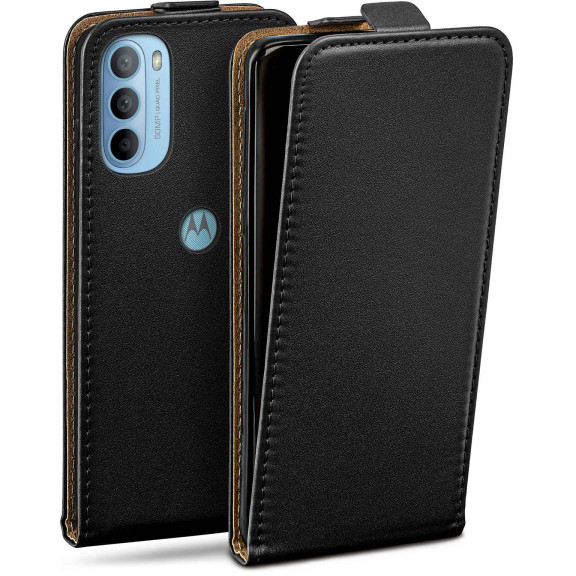 moex Flip Case Motorola Moto G41 Klapphülle Leder Optik – Weiteres Produktbild 1