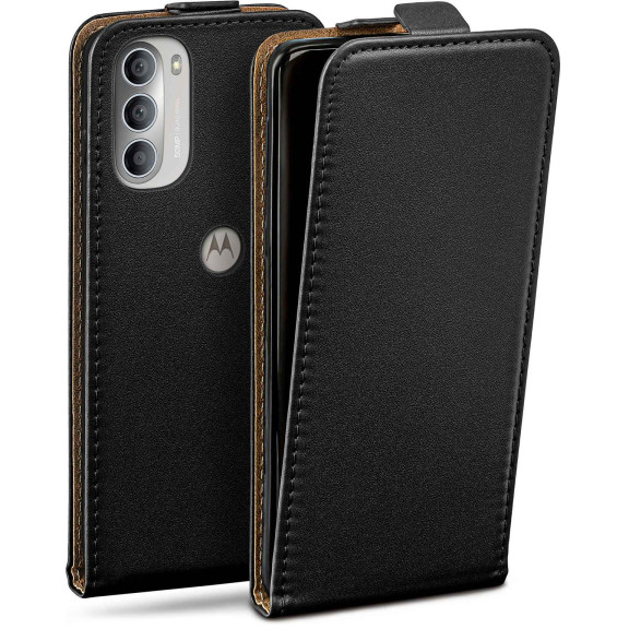 moex Flip Case Motorola Moto G51 5G Klapphülle Leder Optik – Weiteres Produktbild 1